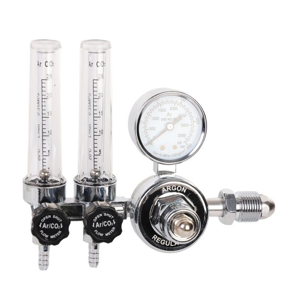 Flowmeter Regulator Argon/ CO2 Regulator with Dual-Tube